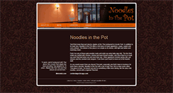 Desktop Screenshot of noodlesinthepot.com