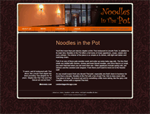 Tablet Screenshot of noodlesinthepot.com